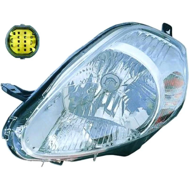 Image of DIEDERICHS 3456081 Headlights H4, with bulb, Left, with motor for headlamp levelling, Halogen Headlight (259)
