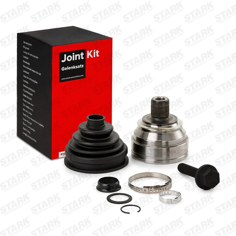 Image of STARK SKJK-0200021 CV Joint Wheel Side, for vehicles without ABS, with bellow Joint Kit,drive shaft (5)