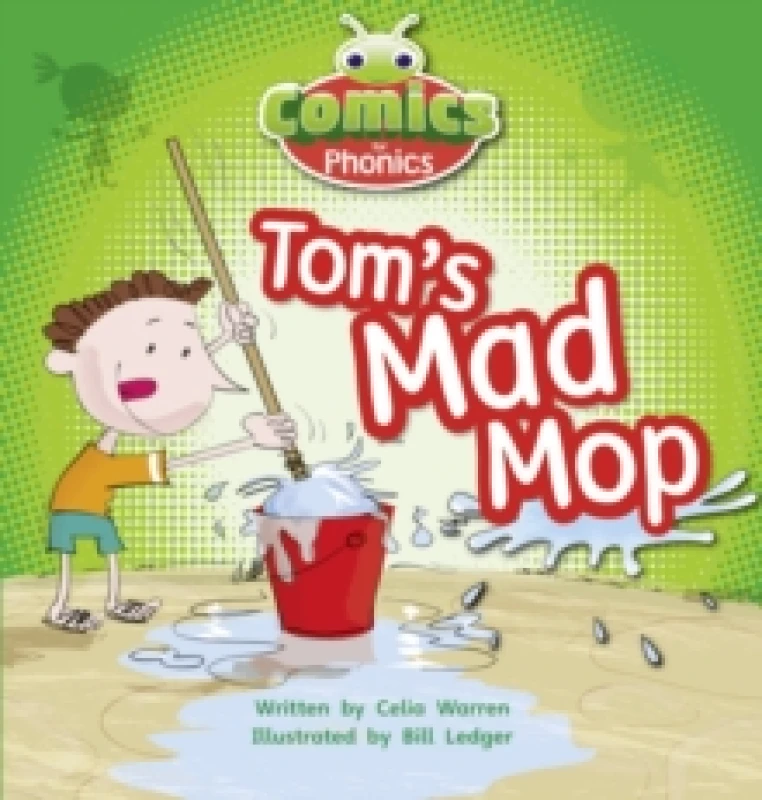Image of Celia Warren Bug Club Comics for Phonics Reception Phase 2 Set 03 Tom's Mad Mop Book Multi unisex