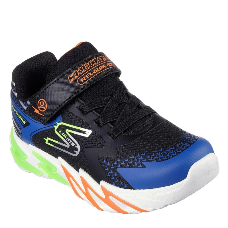 Image of Skechers SLight Light Up Childrens Trainers - Black C13.5