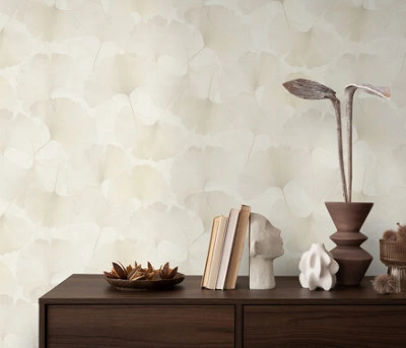 Image of Erismann Wallpaper Ginko Dream Cream