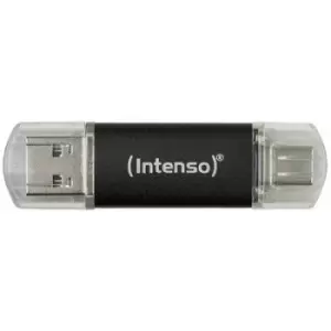 Image of Intenso Twist Line USB stick 128GB Anthracite 3539491 USB type A, USB-C , USB 3.1 (Gen 1)