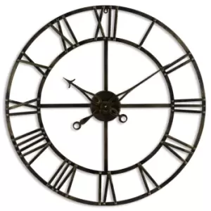 Image of Hill Interiors Small Antique Brass Skeleton Clock