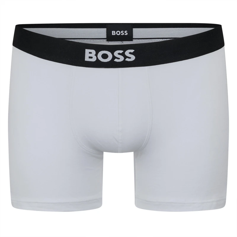 Image of Boss Mens Boxer Briefs White 100 male Small
