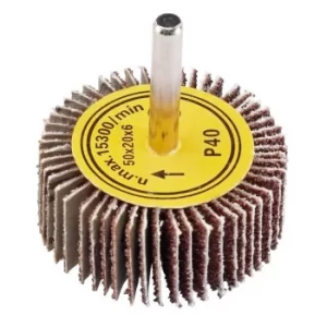 Image of Draper Abrasive Flap Wheel, 50 x 20mm, 40 Grit