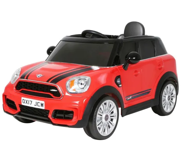 image of ROLLPLAY Mini Countryman 6 Volt Kids Electric Ride-On Car - Red, Red