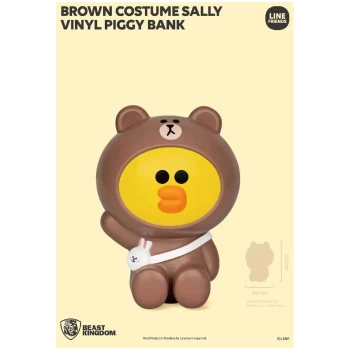 image of Beast Kingdom Line Friends Vinyl Piggy Bank - Sally (Brown Costume)