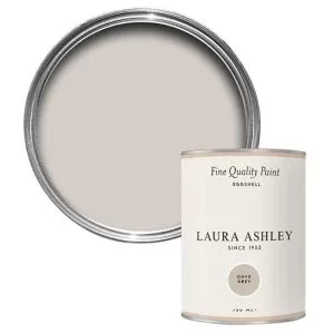 image of Laura Ashley Dove Grey Eggshell Emulsion Paint, 750Ml