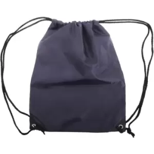 Image of Shugon Stafford Plain Drawstring Tote Bag - 13 Litres (One Size) (Navy Blue) - Navy Blue