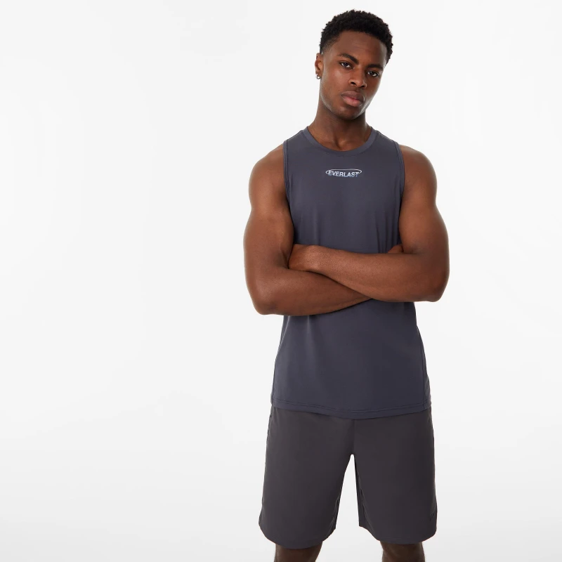 Image of Everlast Graphic Vest Mens - Grey Grey S