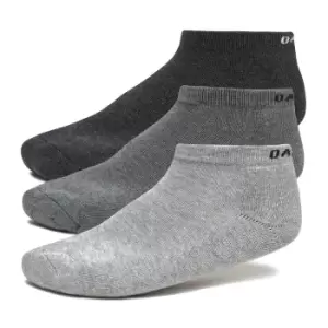 image of OAKLEY SHORT SOCKS HEATHER (3 PCS) NEW GRANITE HTHR - L