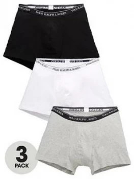 image of Polo Ralph Lauren 3 Pack Boxer Briefs, Black/White/Grey, Size 4XL, Men