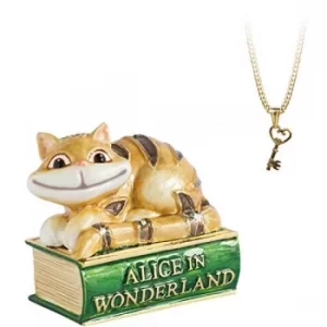 Image of Arora Secrets from Hidden Treasures Alice in Wonderland Cheshire Cat Trinket Box, Multicolour, One Size