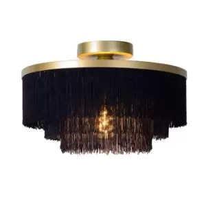 Image of Extravaganza Frills Vintage Flush Ceiling Light - Ø35cm - 1xE27 - Matt Gold, Brass