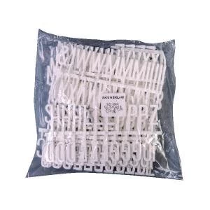 image of Announce Peg Letters 32mm White Pack of 282 PEG-SP32UCW