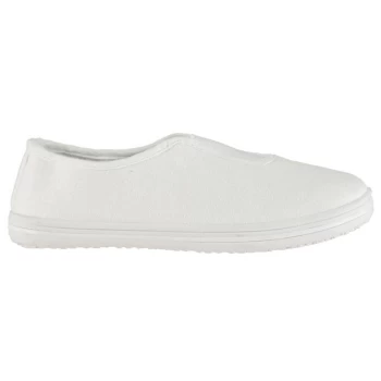 Image of Slazenger Canvas Slip On Infant Shoes - White