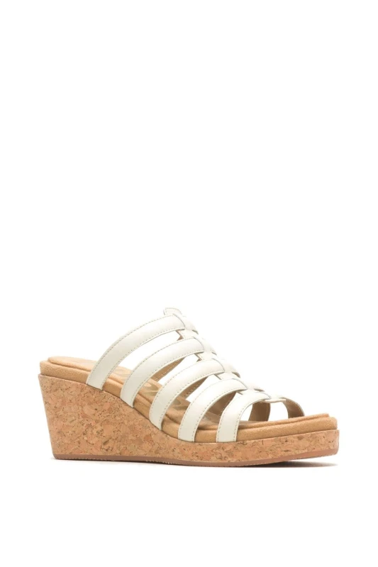 Image of Hush Puppies Womens Willow Slide in White Size: 4 White Female 4