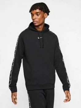 image of Nike Repeat Swoosh Overhead Hoodie - Black