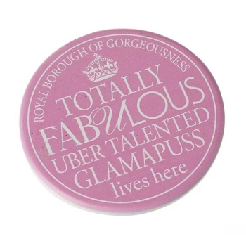Image of Round Coaster Glamapuss By Heaven Sends