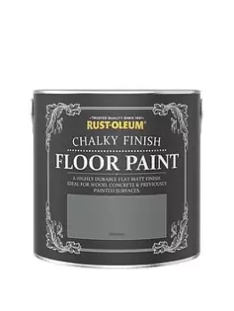 image of Rust-Oleum Chalky Floor Paint Pitch Grey 2.5L