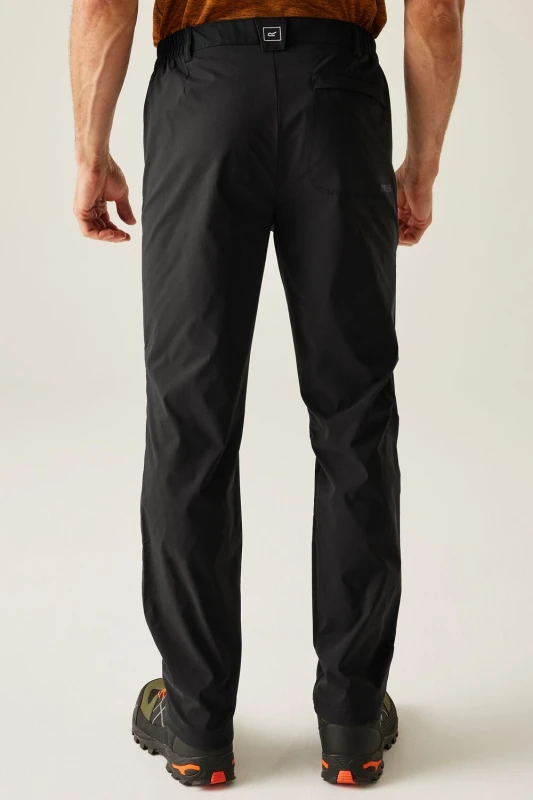 Image of Regatta Regatta Men 'Highton' Hiking Trousers in Black Size: 30R Black 30R Male 5063019995069
