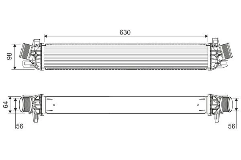 Image of Intercooler VALEO 822914