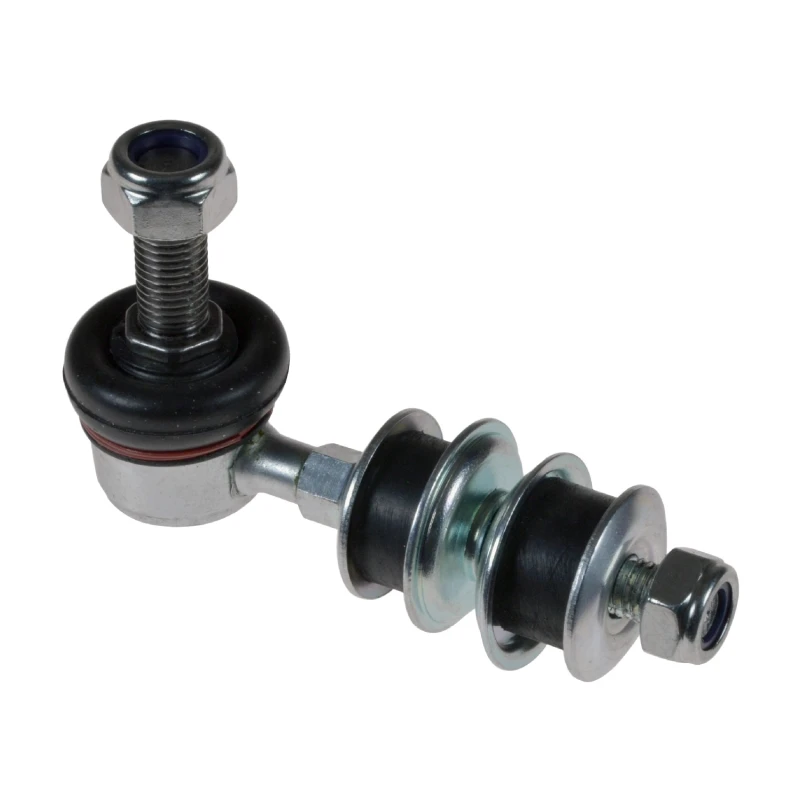 Image of FEBI BILSTEIN 48085 Anti-roll bar link Front Axle Right, with rubber mounts, with washers Steel Link Stabiliser (3229)