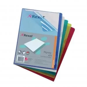 Image of Rexel Nyrex Premium A4 Document Folder; Assorted Colours;