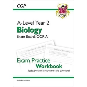 Image of New A-Level Biology: OCR A Year 2 Exam Practice Workbook - includes Answers Paperback / softback 2018