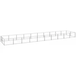 Image of Vidaxl - Dog Kennel Silver 20 m² Steel Silver