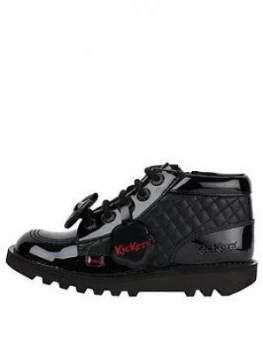 Image of Kickers Girls Kick Hi Bow Quilted Boot