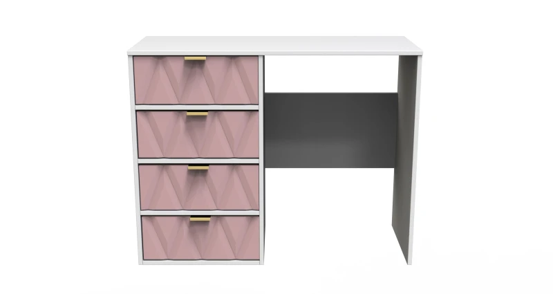Image of Ready Assembled 2 U Dallas 4 Drawer Vanity (Ready Assembled) Dusty Pink