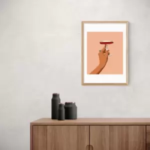 Image of East End Prints Cheers to Love Print Pink