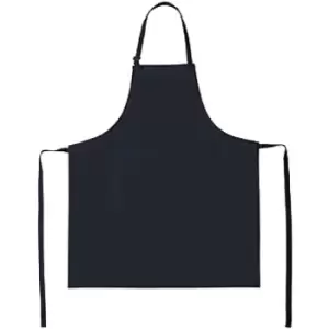 image of Bistro By Jassz Unisex Lisbon Cotton Bib Apron (One Size) (Navy Blue) - Navy Blue