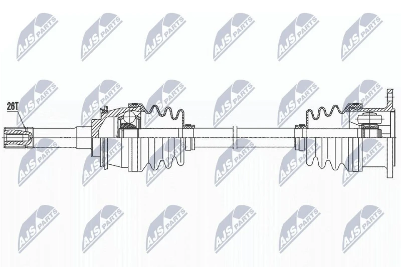 Image of NTY NPW-SU-056 Drive Shaft Drive Shaft (3528)