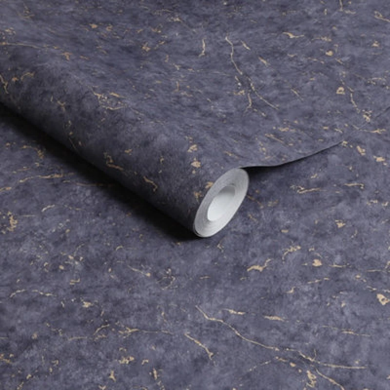 Image of Superfresco Easy Gilded Plaster Navy Copper Textured Plain Wallpaper