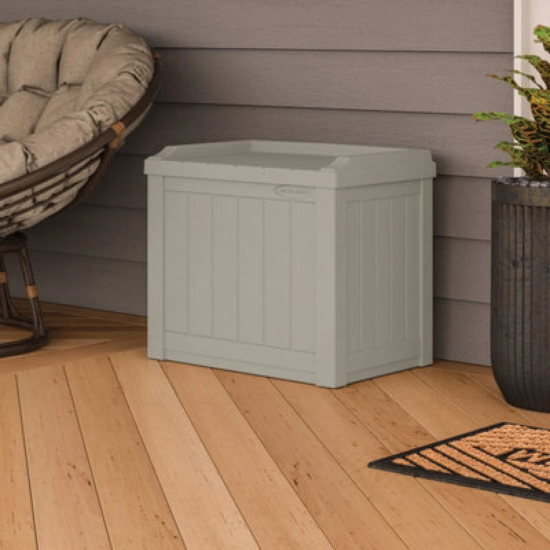 Image of SUNCAST Suncast Florida 83L Storage Box - Light Taupe SS601
