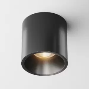 Image of Maytoni Lighting - Maytoni Maytoni Alfa LED Dimmable Surface Mounted Downlight Black, 7cm 3000K