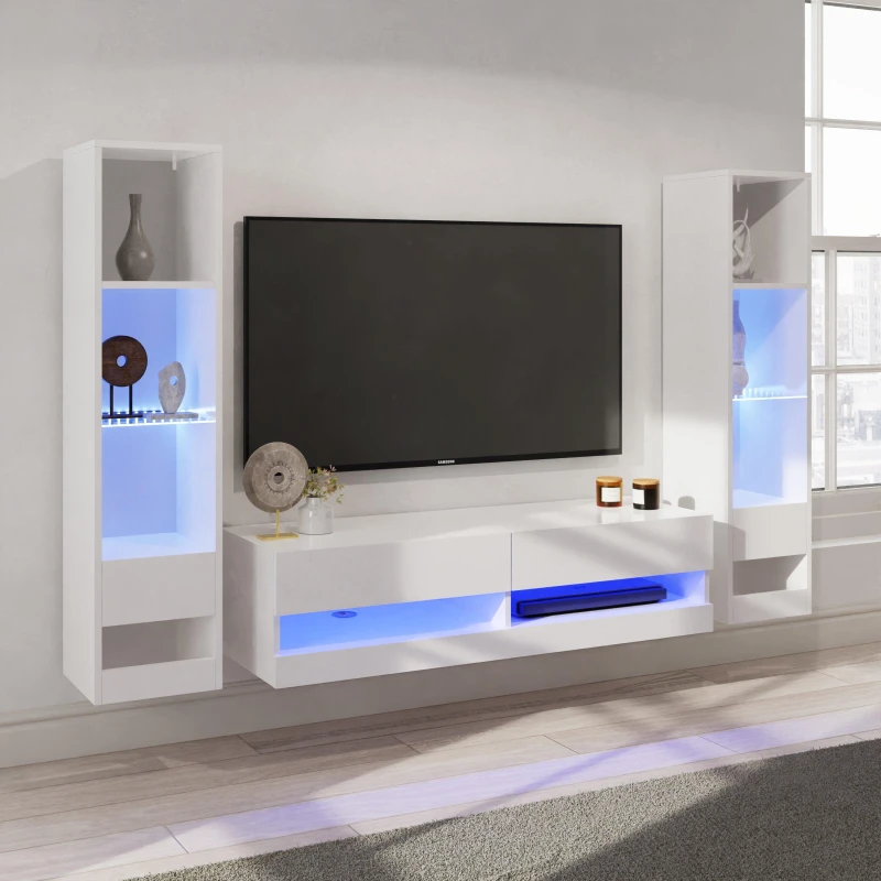 Image of GFW GFW Galicia 3 Piece Furniture Set with 120cm - White