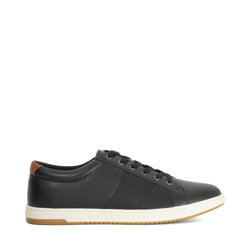 Image of Dune London Mens Trez Low-Top Trainers Black Synthetic male 6 (40)