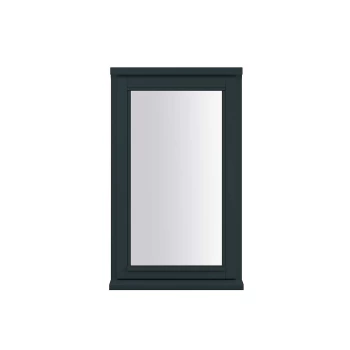 image of Anthracite Grey Double Glazed Timber Window - 745x625mm