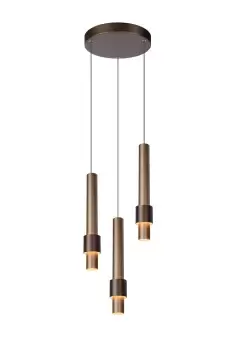 image of Margary Modern Pendant light - Ø28cm - LED Dim. - 3x4W 2700K - Coffee