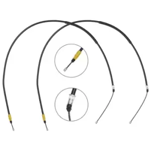 Image of RIDEX Brake Cable PEUGEOT,CITROEN 124C1082 4745H8,96263856,9626385680 Hand Brake Cable,Parking Brake Cable,Cable, parking brake 4745H8,96263856