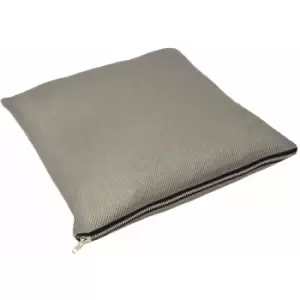 Image of Dallas Geometric Mesh Textured Cushion Cover, Smoky, 45 x 45cm - Riva Home
