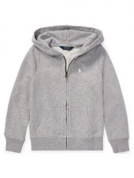 Image of Ralph Lauren Girls Classic Zip Through Hoodie - Grey