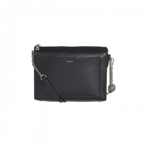Image of DKNY Sutton Chain Medium Boxy Cross Body Bag - Navy