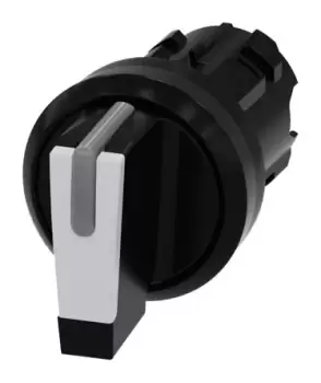 Image of Siemens SIRIUS ACT Selector Switch Head - 3 Position, Momentary, 22mm cutout