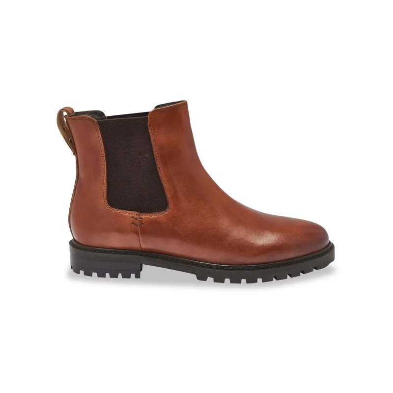 Image of LES TROPEZIENNES PAR M.BELARBI Mickam Leather Chelsea Boots Tan Women 36 (3.5);37 (4)