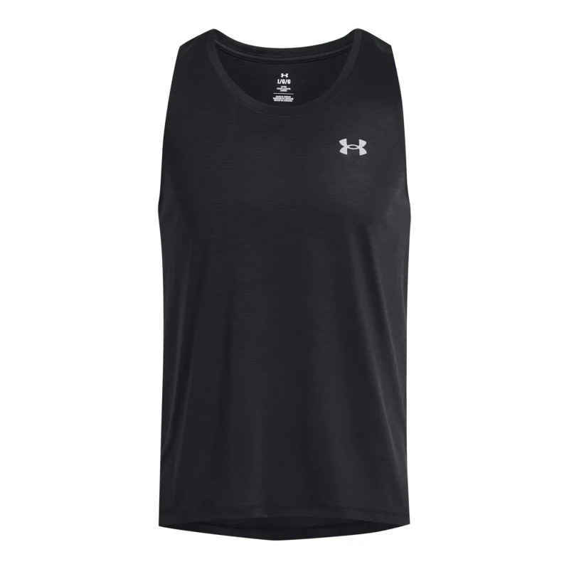 Image of Under Armour Armour Ua Launch Singlet Gym Vest Mens Performance Vests S Black 58560003350