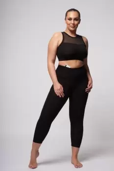 image of Extra Strong Compression Cropped Leggings with Standard Tummy Control